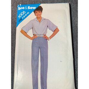 Butterick Misses Shirt Pants Sewing Pattern sz 8-12 5006 - uncut